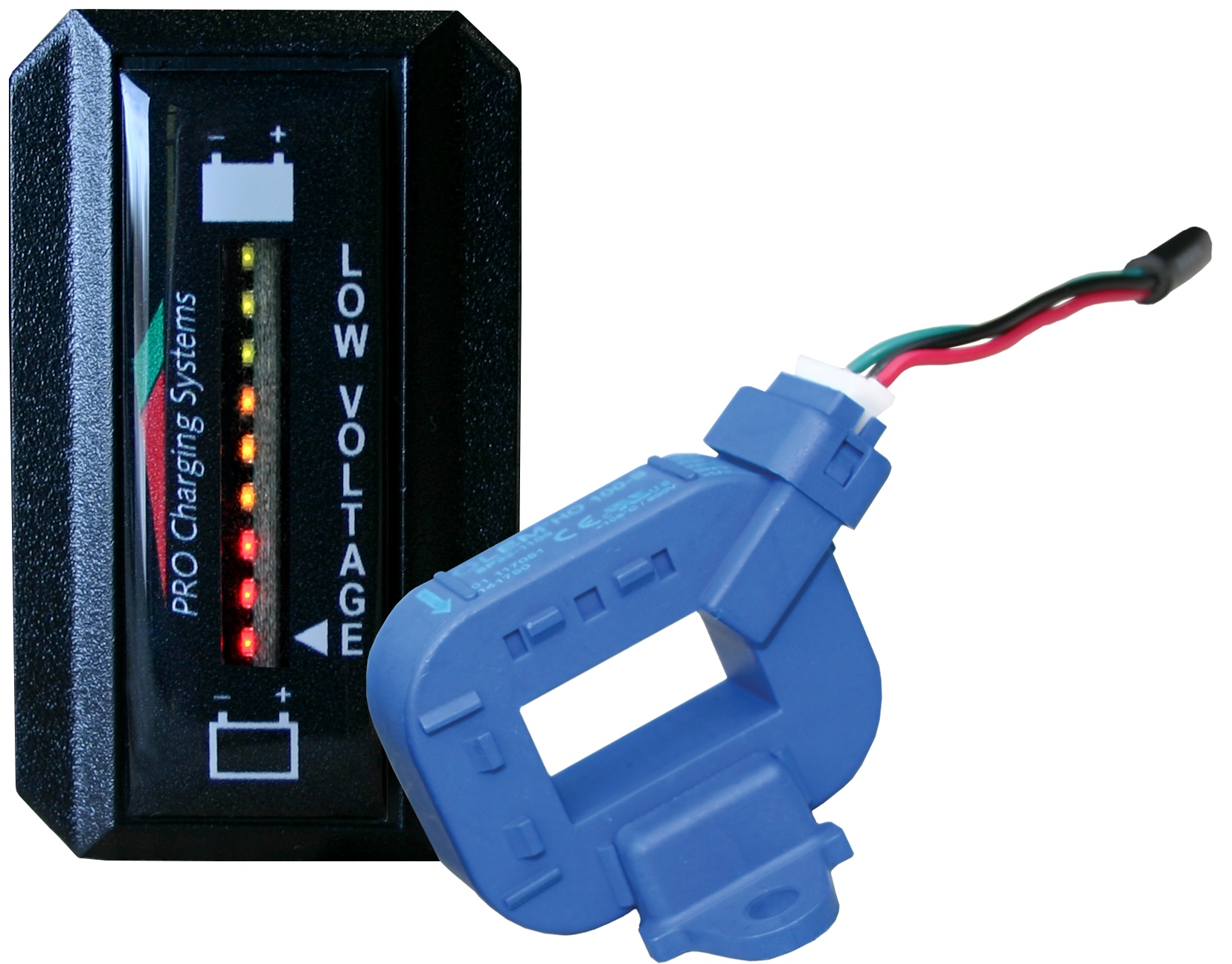 Dual BFGVLITH Pro Lithiumm Battery Status Indicator Vertical Display