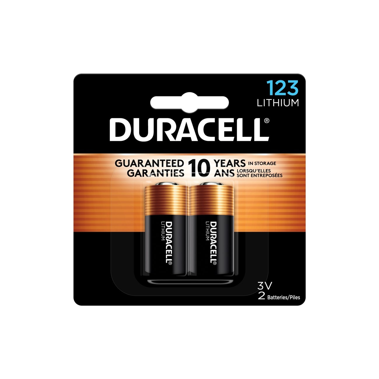 Duracell DURDL123AB2PK Specialty Battery 3.3 V Lithium 1550 mAh