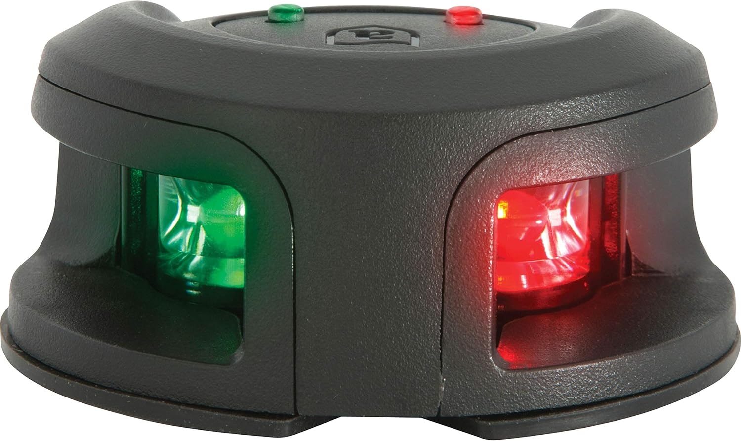 Attwood NV2002PB-7 LightArmor Deck Mount LED Navigation Light 2NM Black Composite Bi-Color