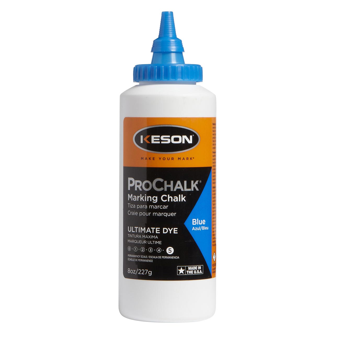 Keson ProChalk Ultimate Permanent Waterproof Chalk Dye (5 oz.) - Blue