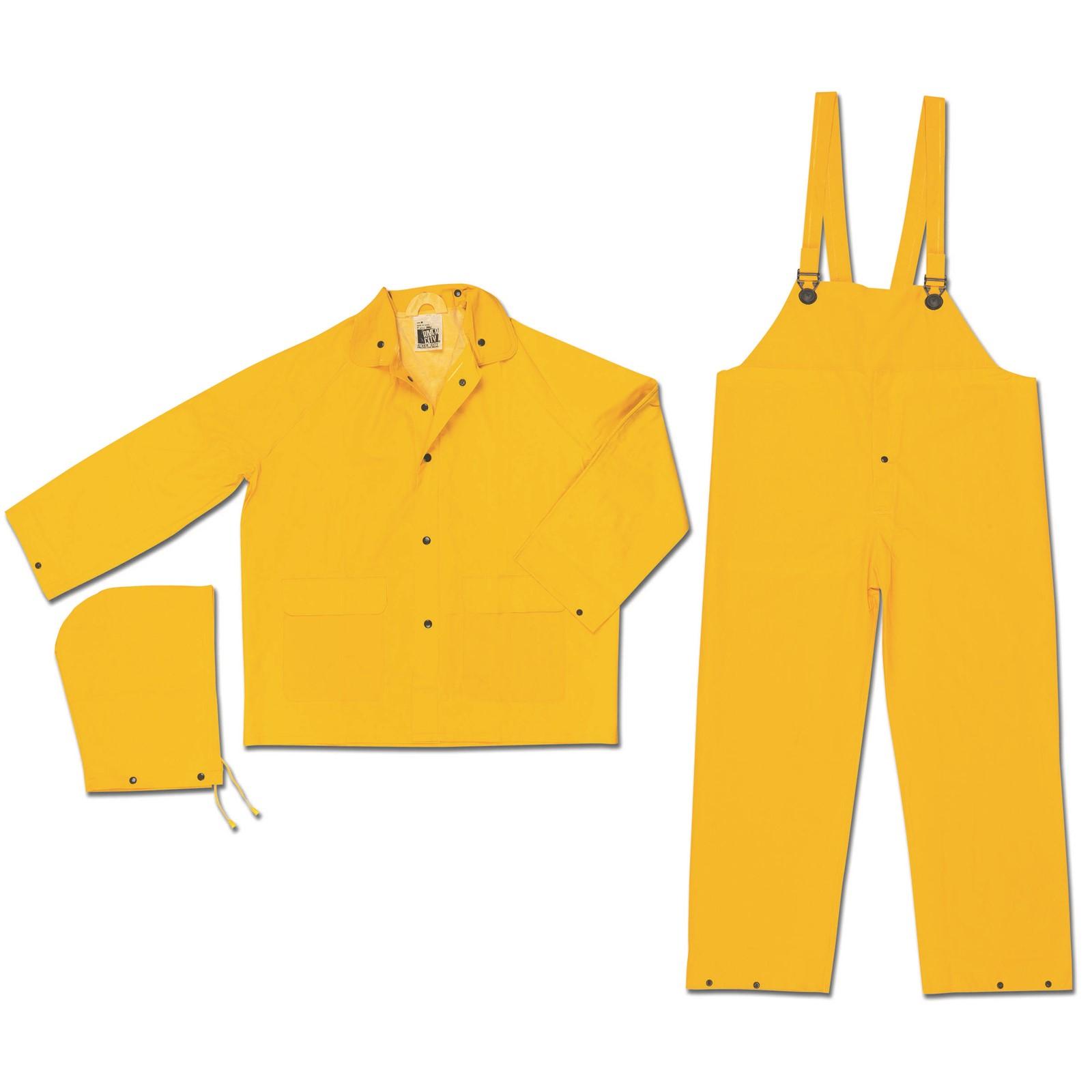 MCR Safety MCR2003M Classic 35mm PVC/Polyester Suit 3 Pc Yellow