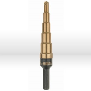Irwin IRW15102ZR Step Drill Bit 2T 6 Hole Sizes 1/16" Increments