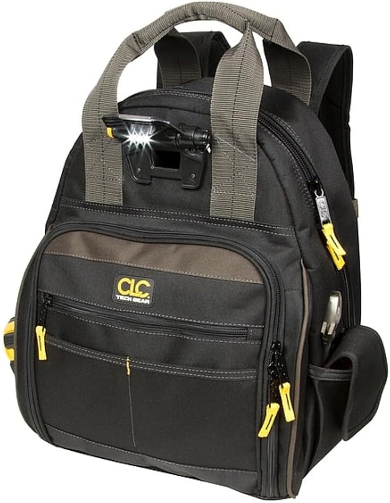 CLC Tool Bag Backpack Lighted L255