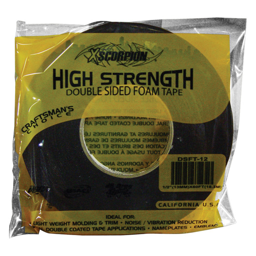 XScorpion 1/2″ Double Sided Foam Tape (60 feet)
