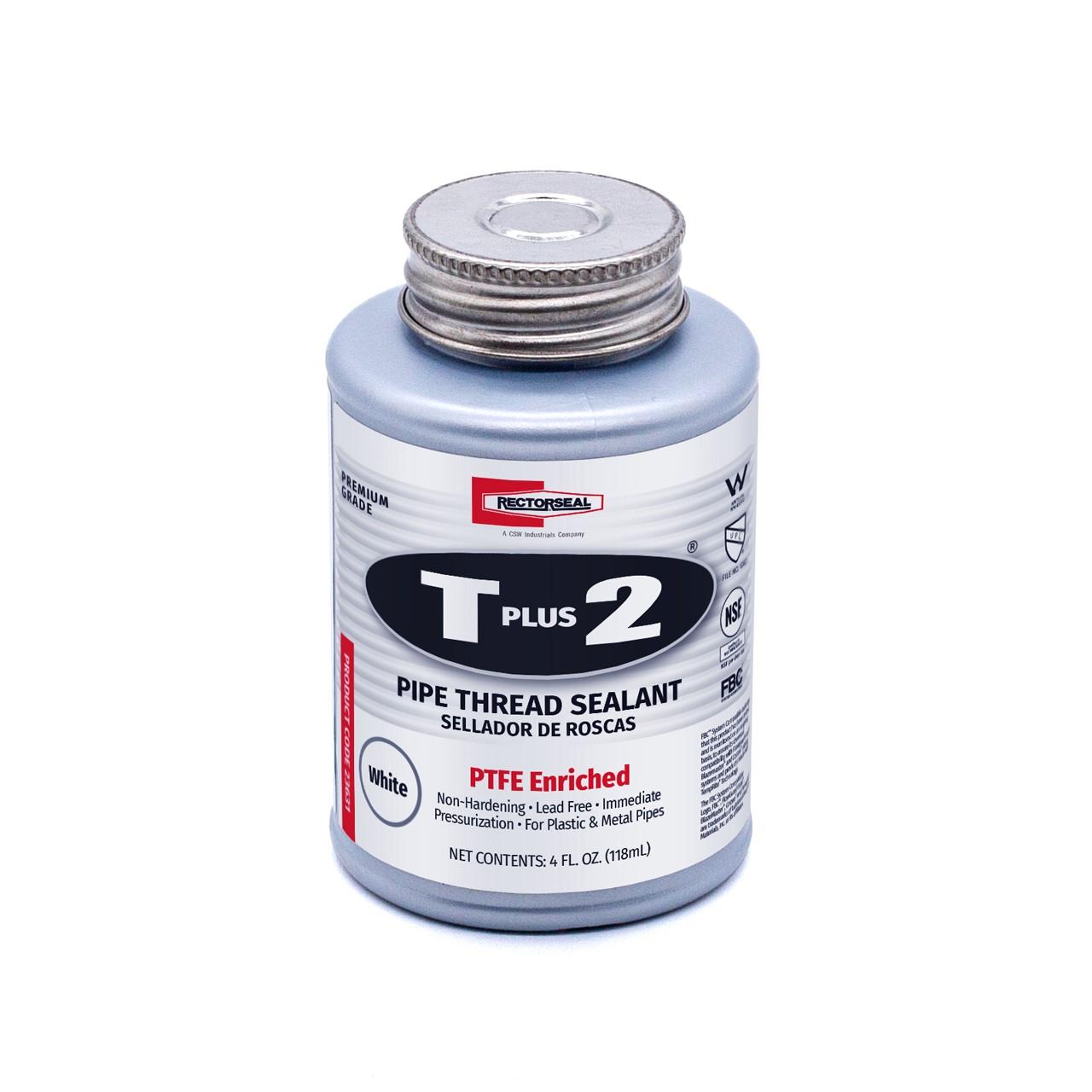Rectorseal RRS23631 T Plus 4 Oz. White Pipe Thread Sealant with PTFE
