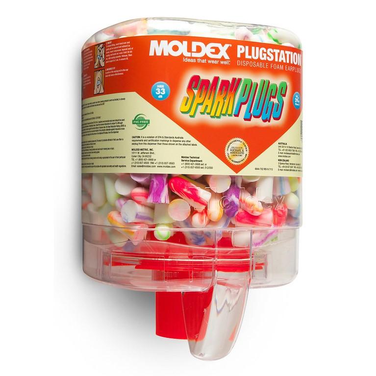 Moldex MOX6644 Earplug Dispenser SparkPlugs Disposable Uncorded One Size