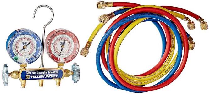 Yellow Jacket Manifold & Hoses 2V 42004