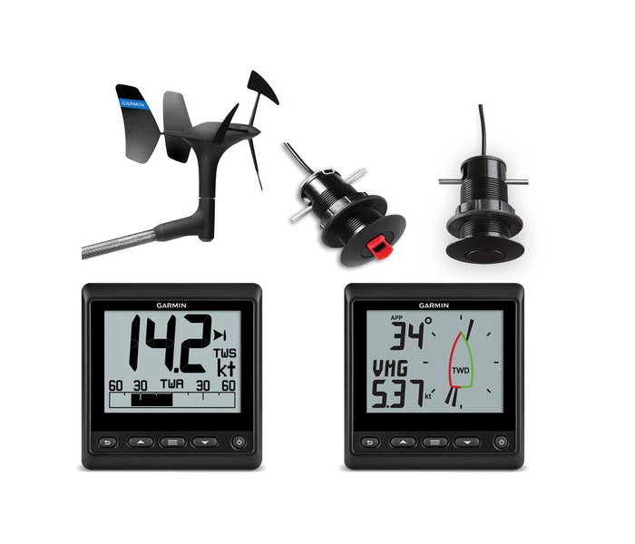 Garmin 010-01248-60 GNX Wired Sail Pack with 43MM Thru Hull Sensors