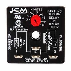 ICM ICM206B Time-Delay Relay Compres for HVAC/R Systems Professional Grade
