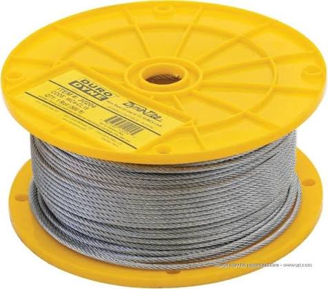 Duro Dyne 7X7 Wire Rope 500 Spool 30204