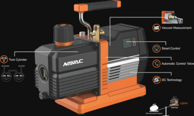 Navac NRP8Di Smart Vacuum Pump 8 CFM DC for HVAC/R Systems Professional Grade