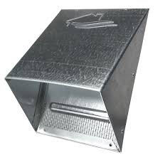 Builder's Best Wall BB 8 Louvered Flush Mount With Screen
