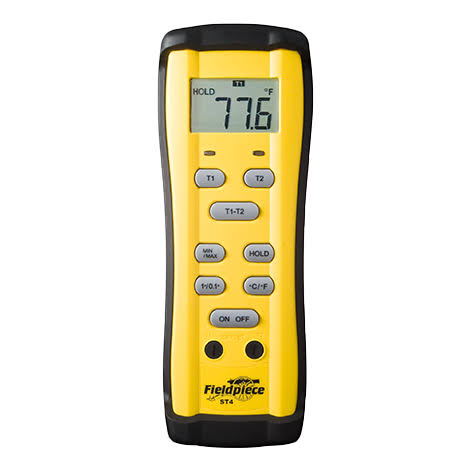 Fieldpiece ST4 Dual Temperature Thermometer for HVAC/R Systems