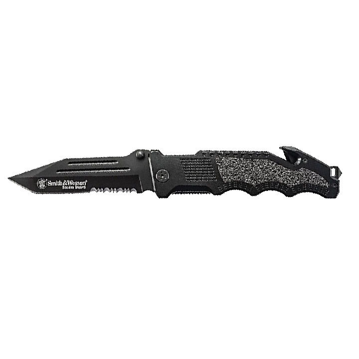 S&W SWBG2TS Border Guard 10in Folding Knife w/Sheath