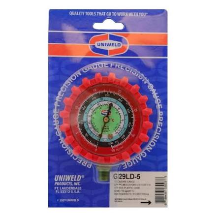 Uniweld Refrigerant Gauge High Side/Red Manifold