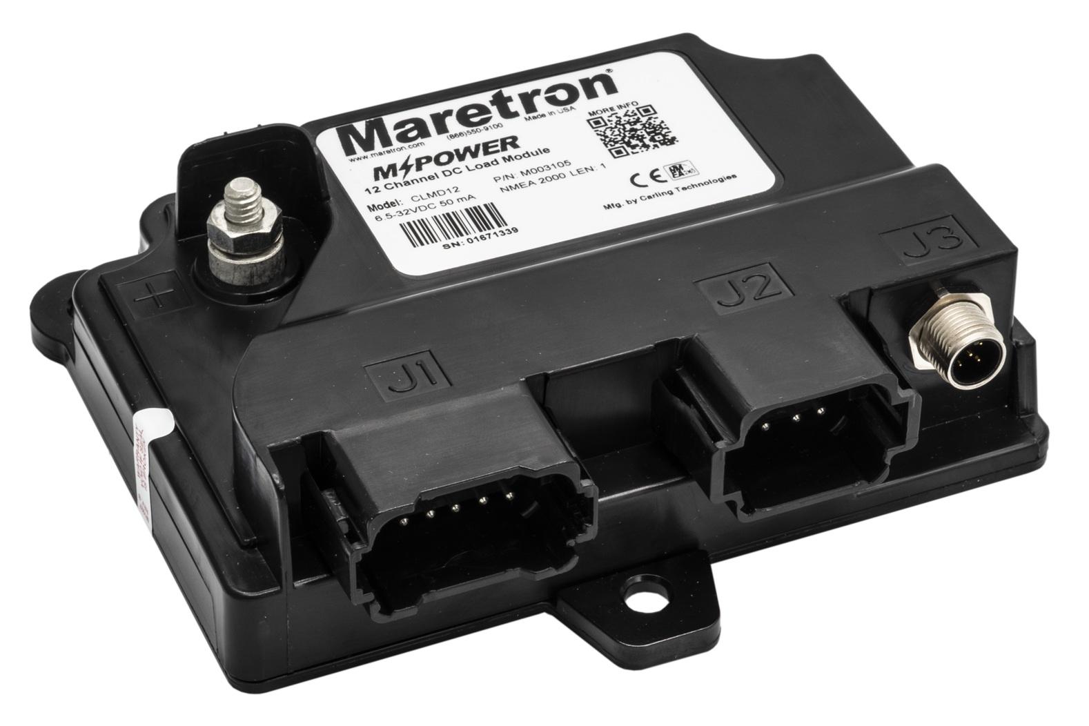 Maretron CLMD12-R M-Power DC Load Module 12-Channel N2K with j1 and J2 Connectors