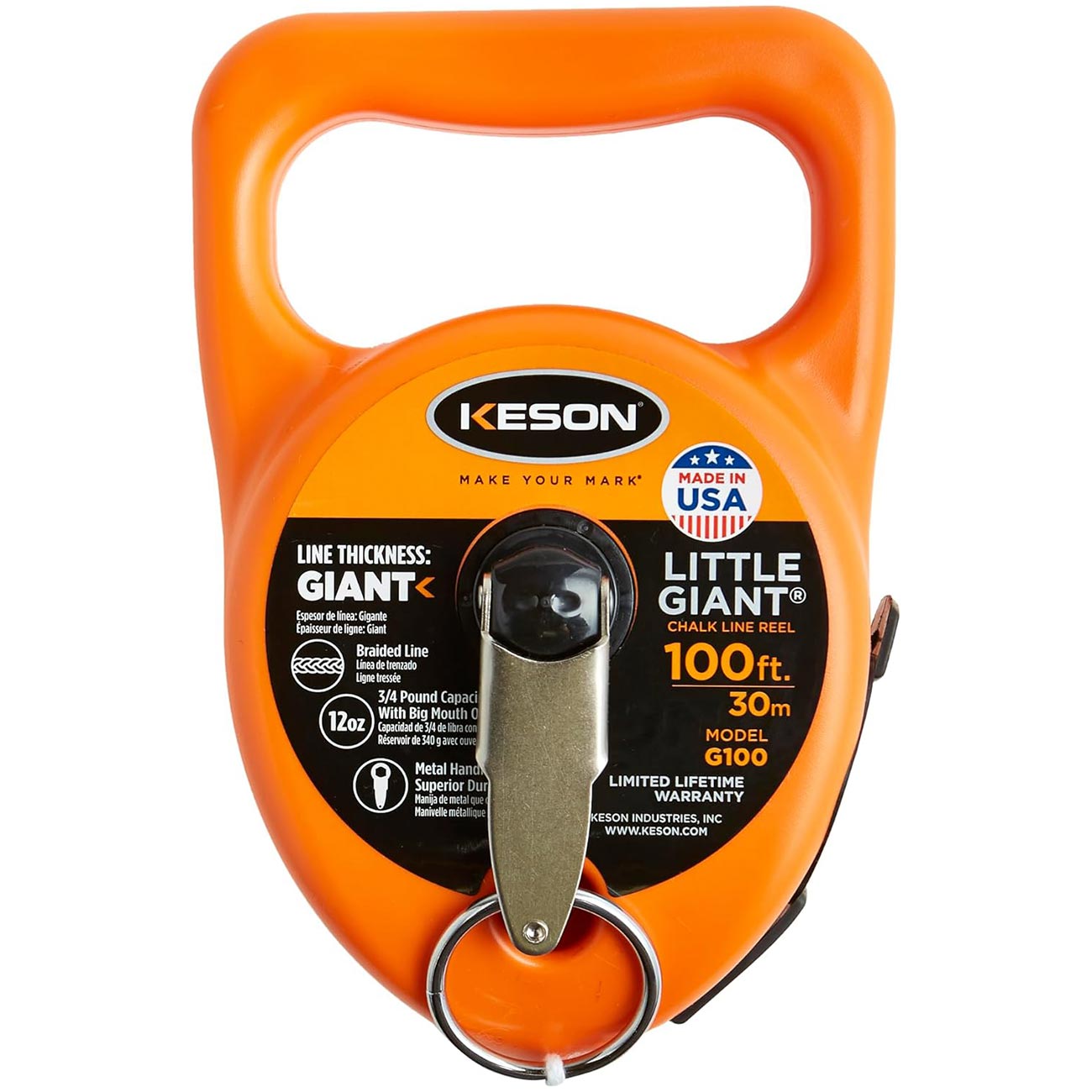 Keson "Little Giant" Chalk Line Reel - 100 ft.