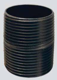 NDL Black Nipple 1/2" X 48" BPF113BS-D48