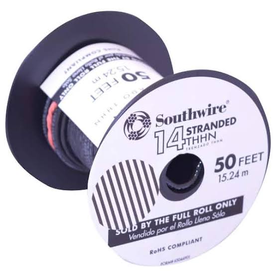 Southwire Building Wire 14GA Black 100 22955984