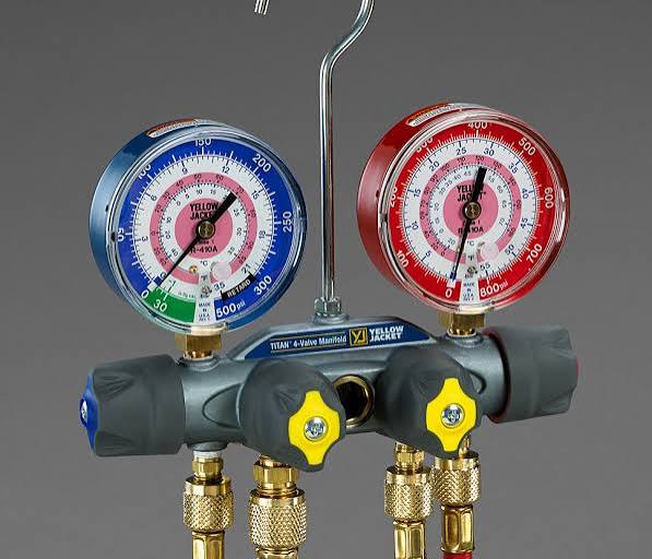 Yellow Jacket 4 Valve Titan Manifold F/410/404/22