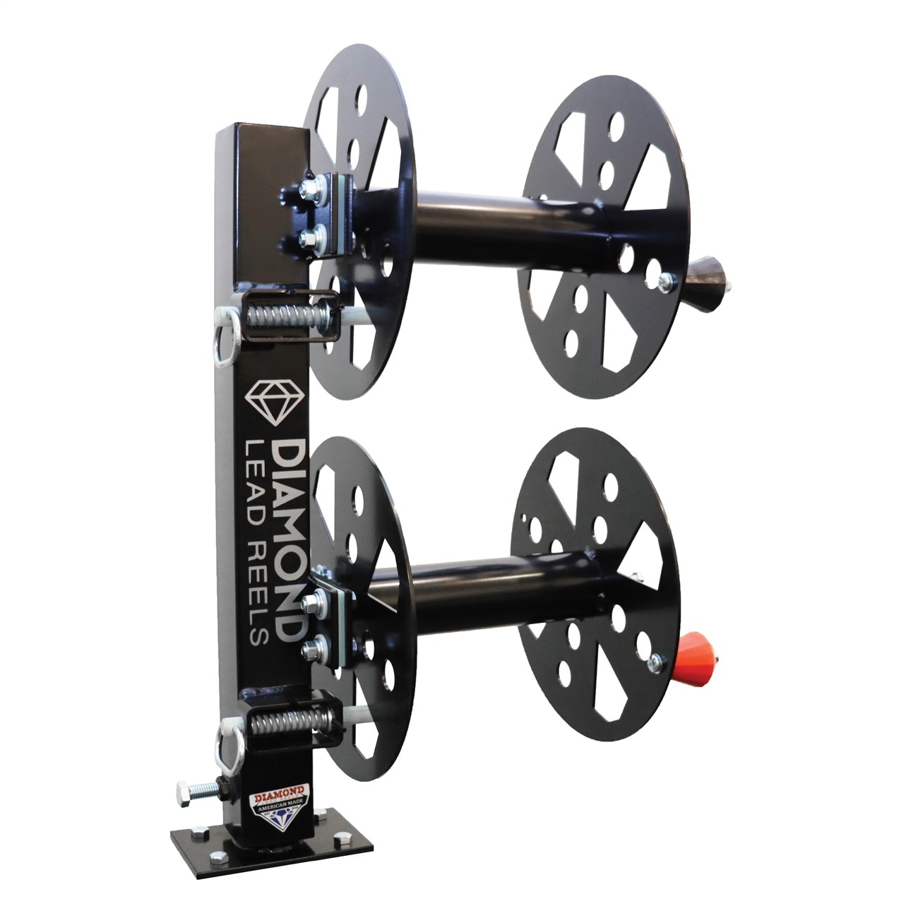 Diamond Lead Reels DLRSBD12BLK Welding Lead Reel Heavy-Duty Steel Black 12 Inch