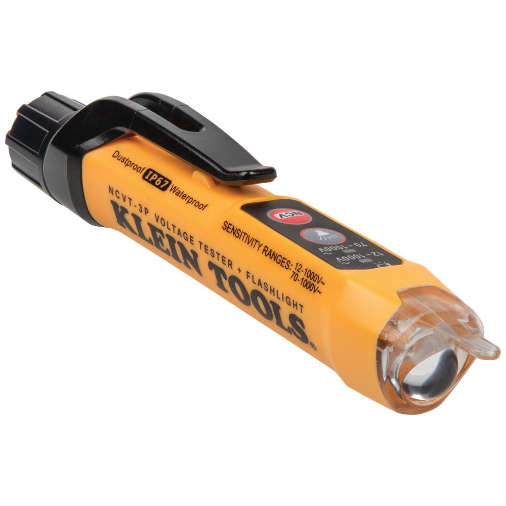 Klein NCVT-3P Non-Contact Voltage Tester Clamp Meter for HVAC/R Systems