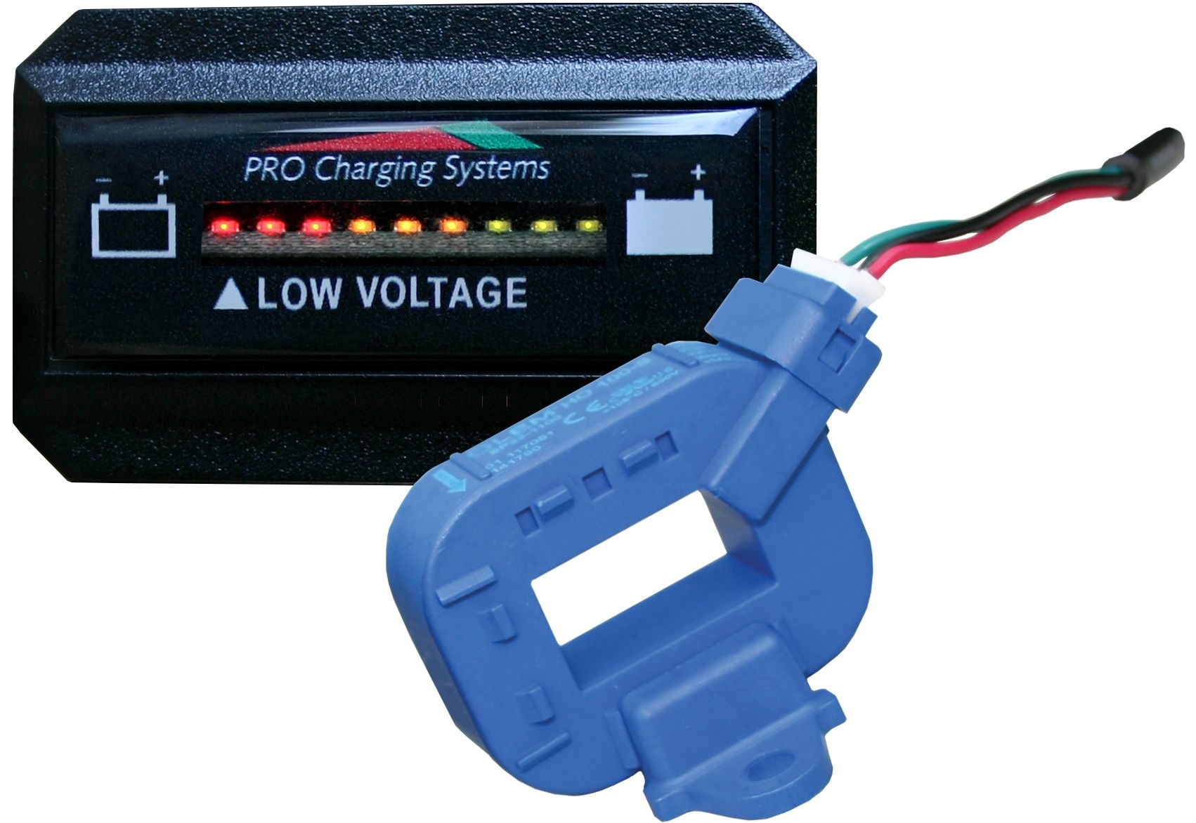 Dual BFGHLITH Pro Lithiumm Battery Status Indicator Horizontal Display