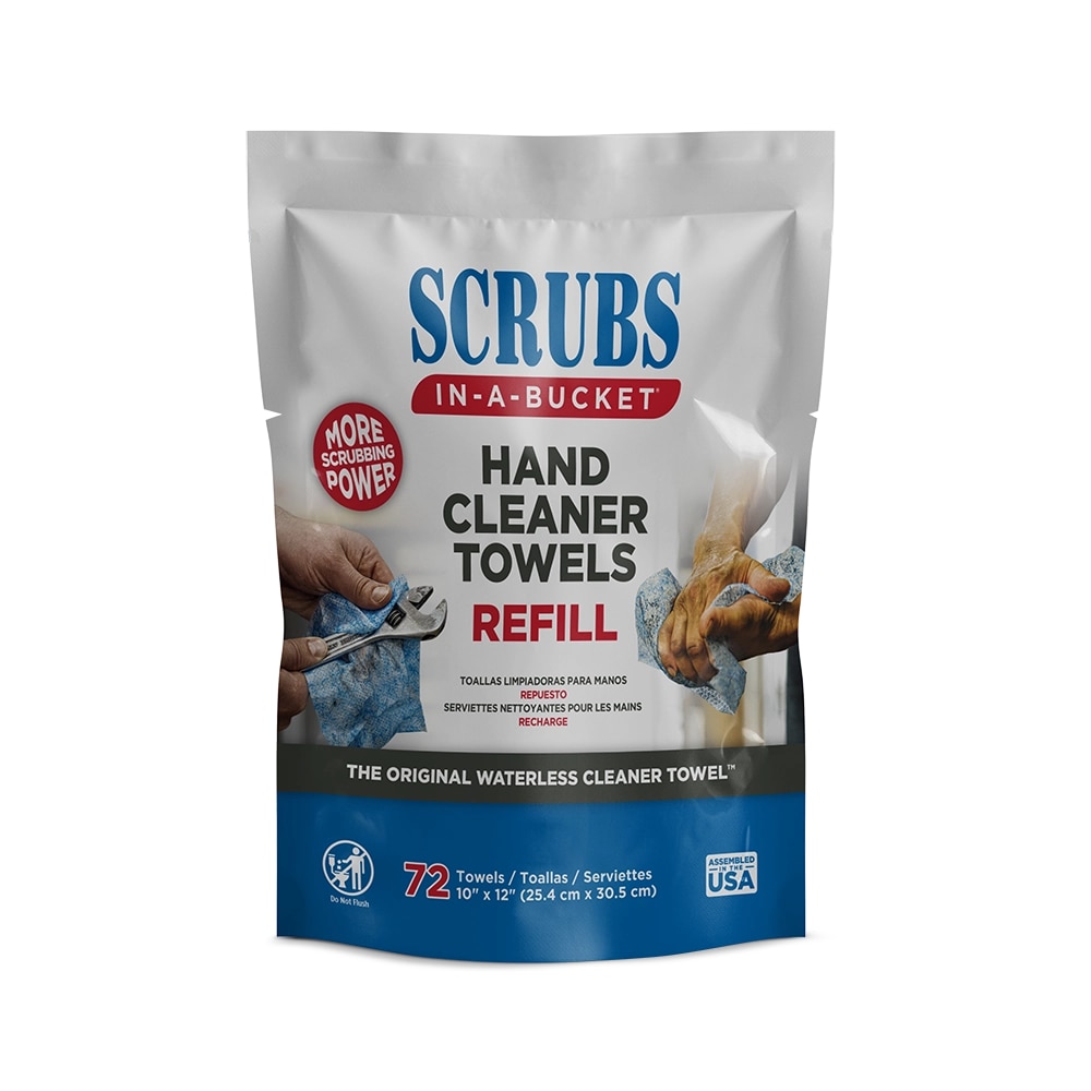 Dymon DYM42270 Scrubs Hand cleaner Towelettes 72 Towel Refill Pack Water based
