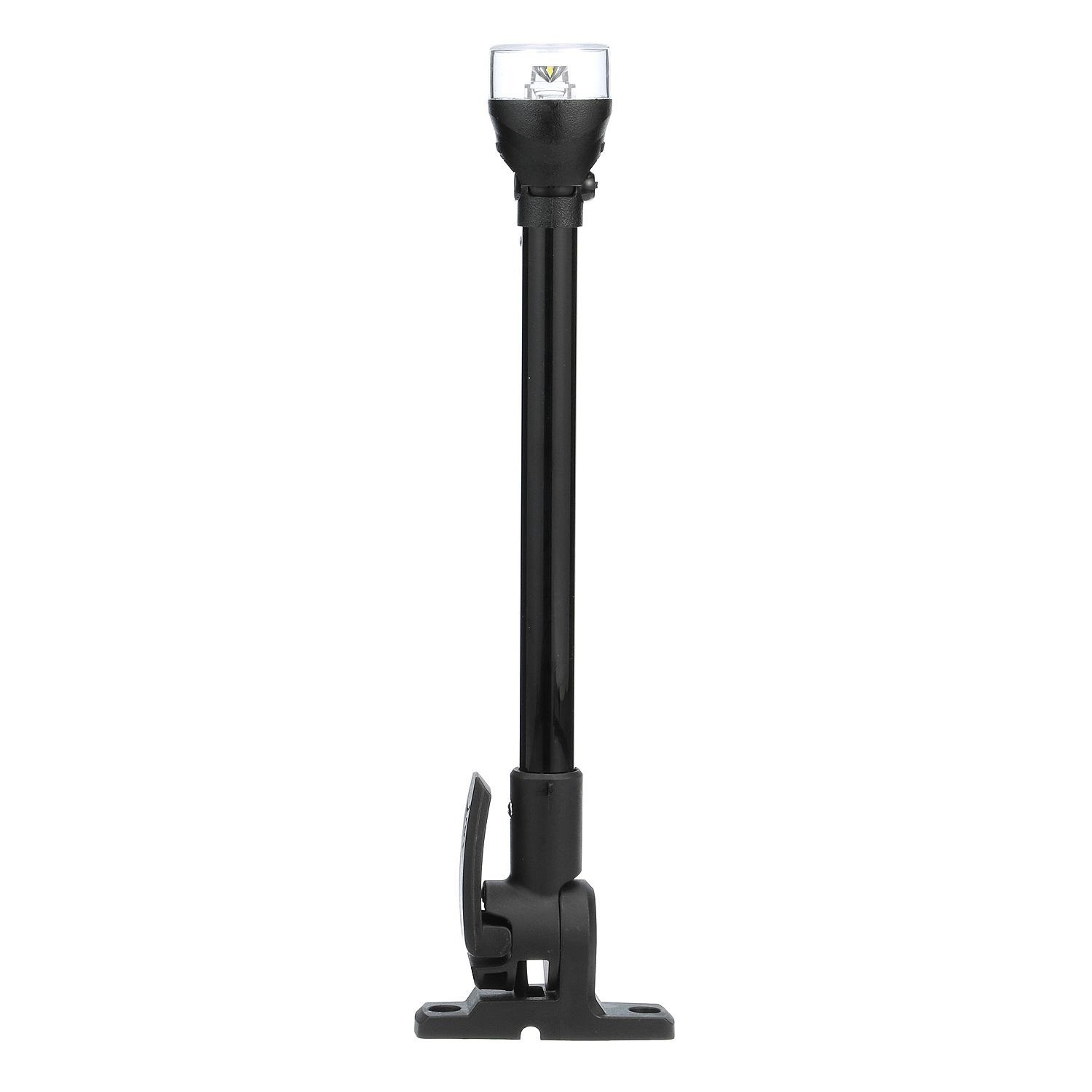 Attwood 5558-P12A7 LightArmor All-Round 12in Black Plastic Pole Composite Base