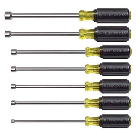 Klein 647M 7-PIECE Magnetic-Tip Nut Driver Set for HVAC/R Systems