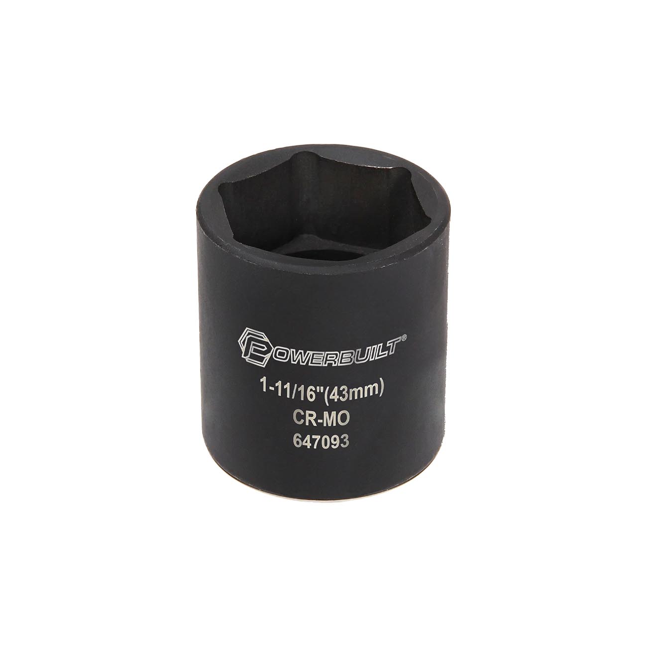 PowerBuilt SAE 1-11/16" Dodge Spindle Nut Impact Socket - 1/2" Drive