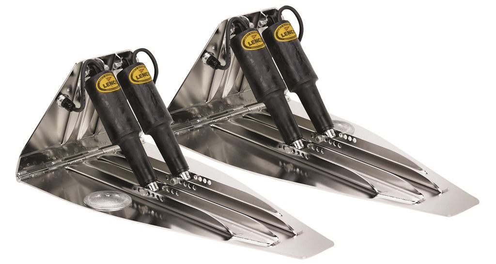 Lenco 15051-101 25inx14in High Performan Trim Tab Kit 12v Dual Actuator Requires Switch
