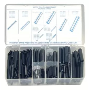 Precision Brand PRE12925 Roll Pins Assortment 300 Piece