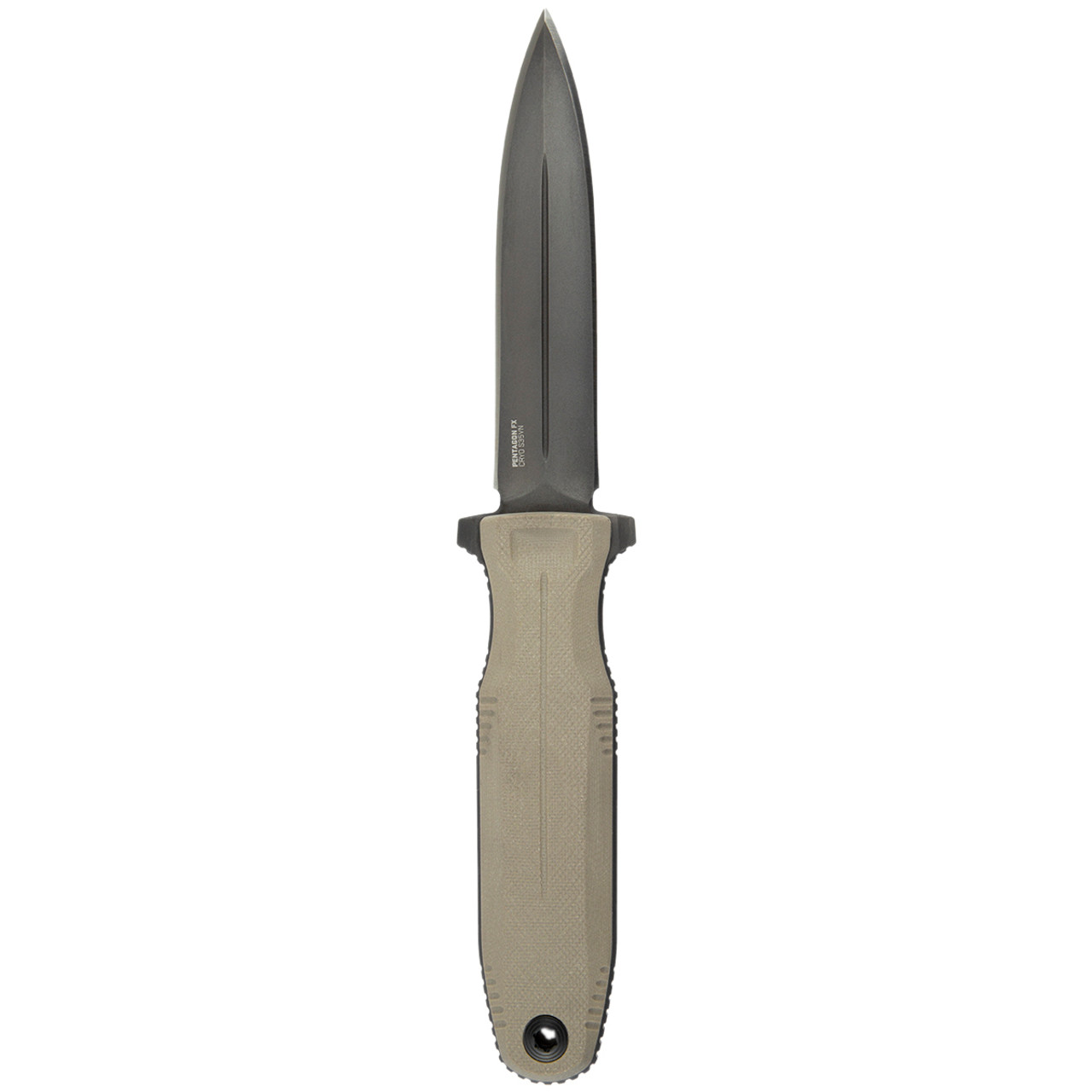 SOG PENTAGON FX 4.77" Fixed Blade Knife (FDE)