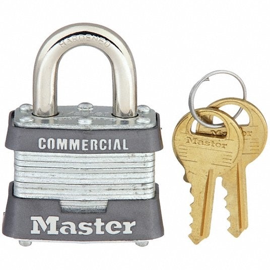 Master Lock MLS3KA-0814 Padlock Keyed alike Laminated steel body 1-9/16"
