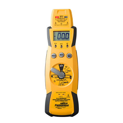 Fieldpiece HS33 Digital Multimeter Clamp Meter for HVAC/R Systems