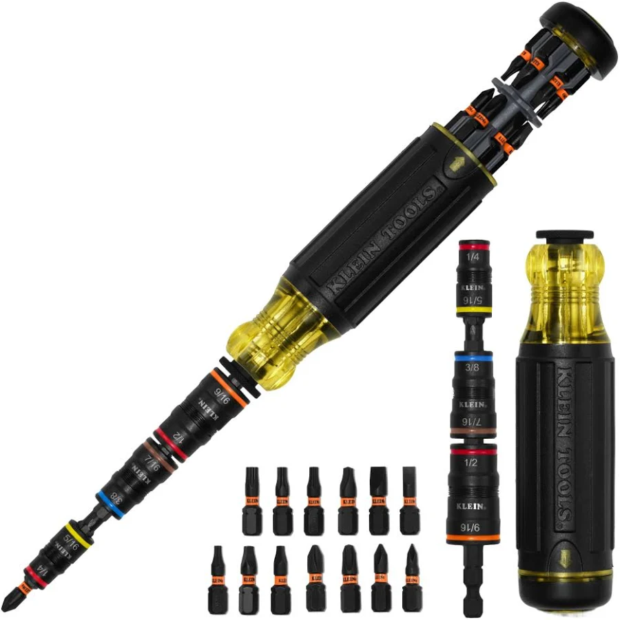 Klein 32303HD 20-in-1 Impact Driver Screwdriver for HVAC/R Systems