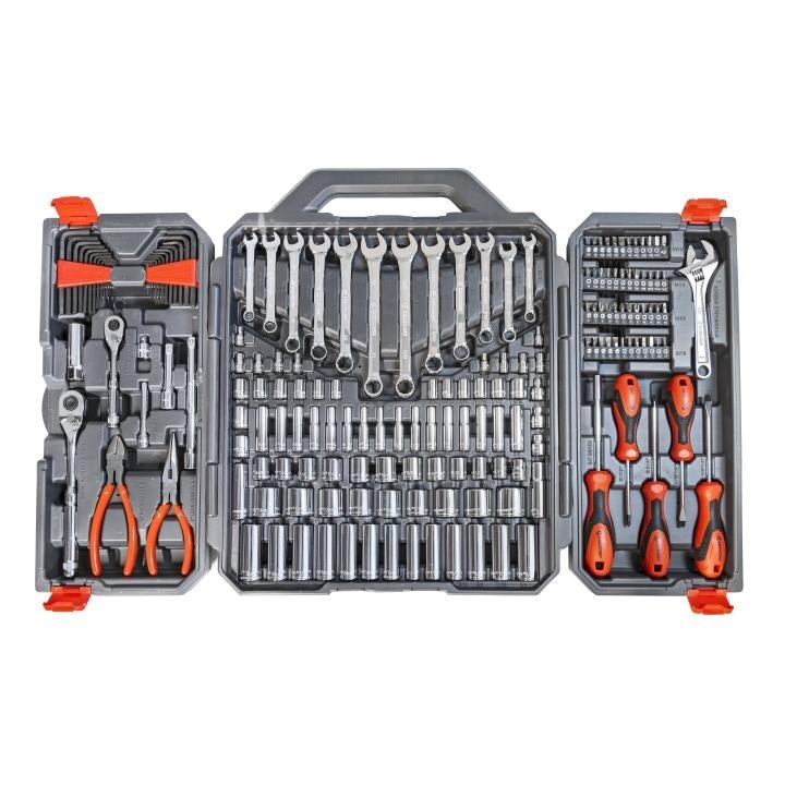 APEX CRECTK180 Mechanics Tool Set 1/4 Inch 3/8 Inch Drive Alloy Steel Teardrop