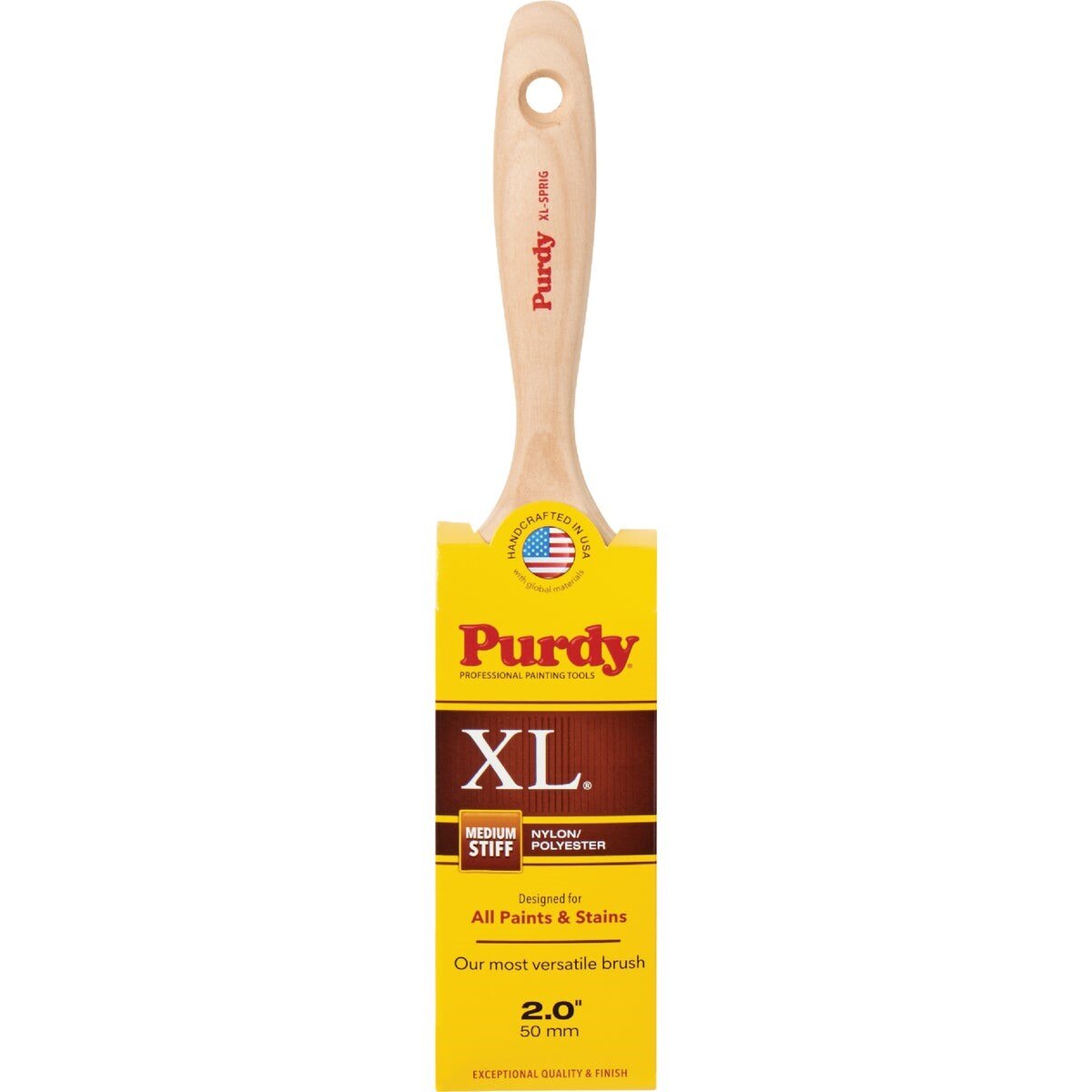 Purdy KRY144380320 XL Sprig 2 In. Flat Trim Paint Brush