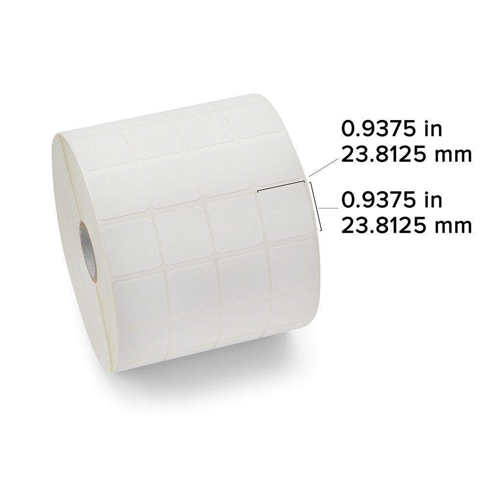 Zebra 0.94" x 0.9375" PolyPro 4000T Label (Case)
