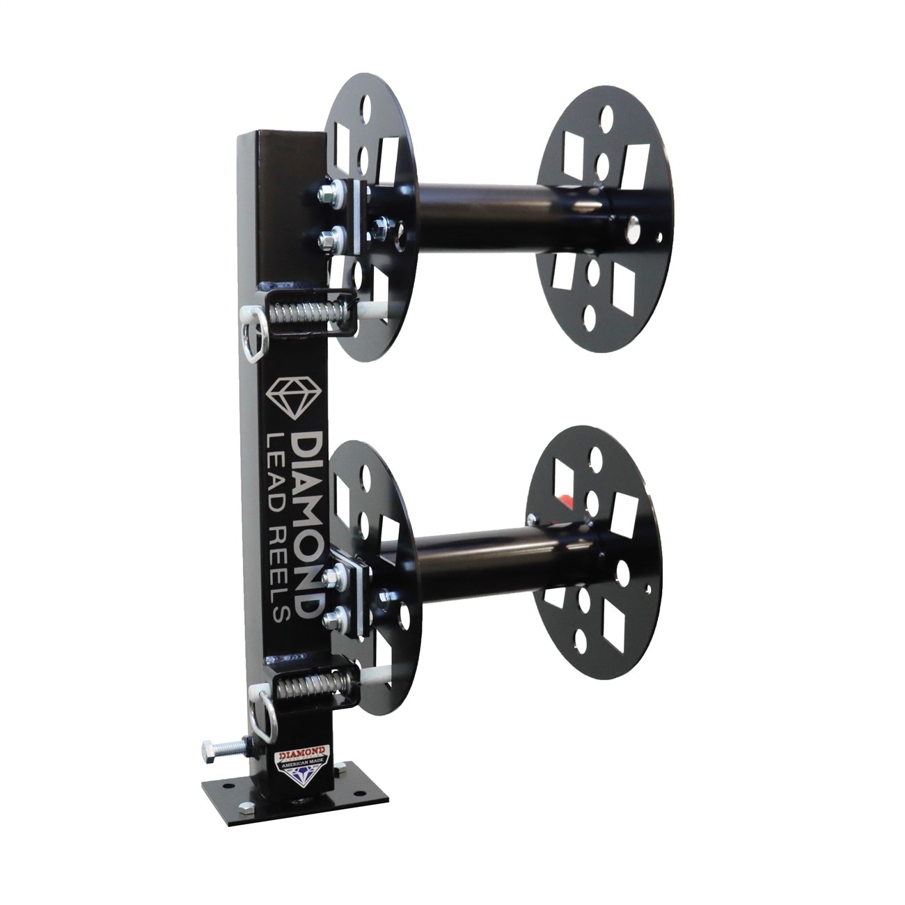 Diamond Lead Reels DLRSBD10BLK Welding Lead Reel Heavy-Duty Steel Black 10 Inch
