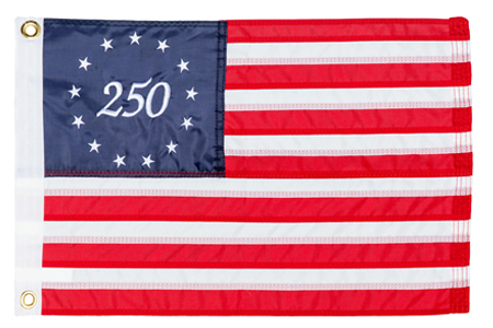Taylor 8419 Made 12in X 18in 250 Years of Freedom American Flag