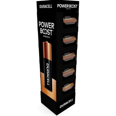 Duracell DUR4133304341 Coppertop 46 Ct of 24 Pack Tower Display