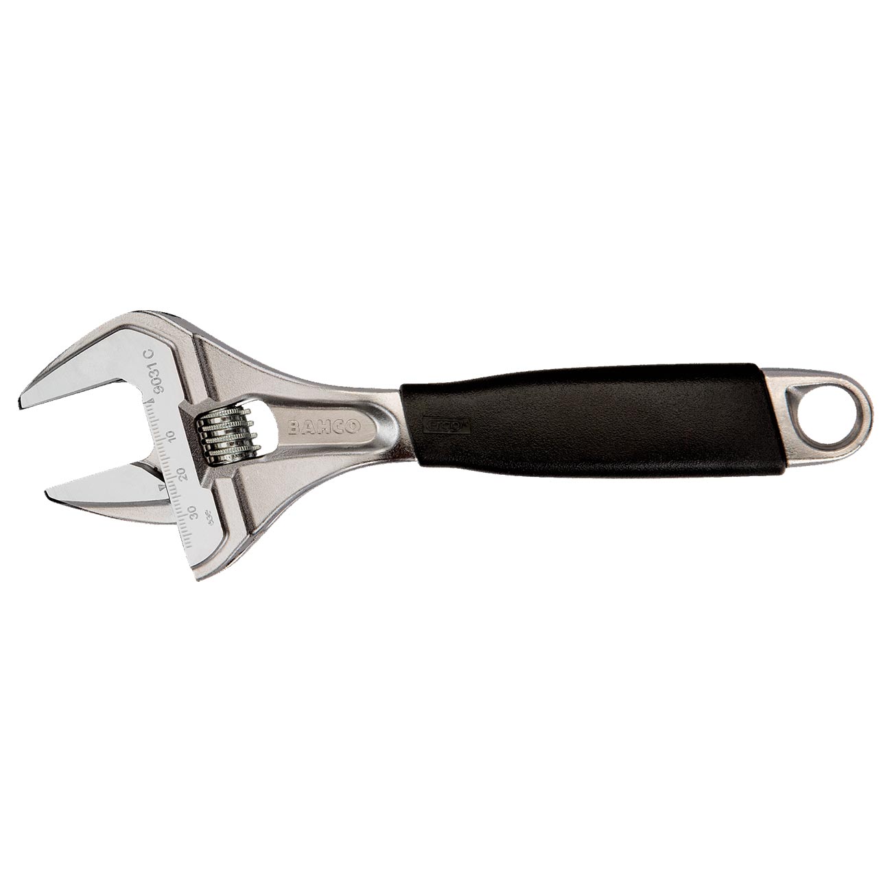Bahco 8" ERGO™ Central Nut Wide Opening Jaw Adjustable Wrenches with Rubber Handle