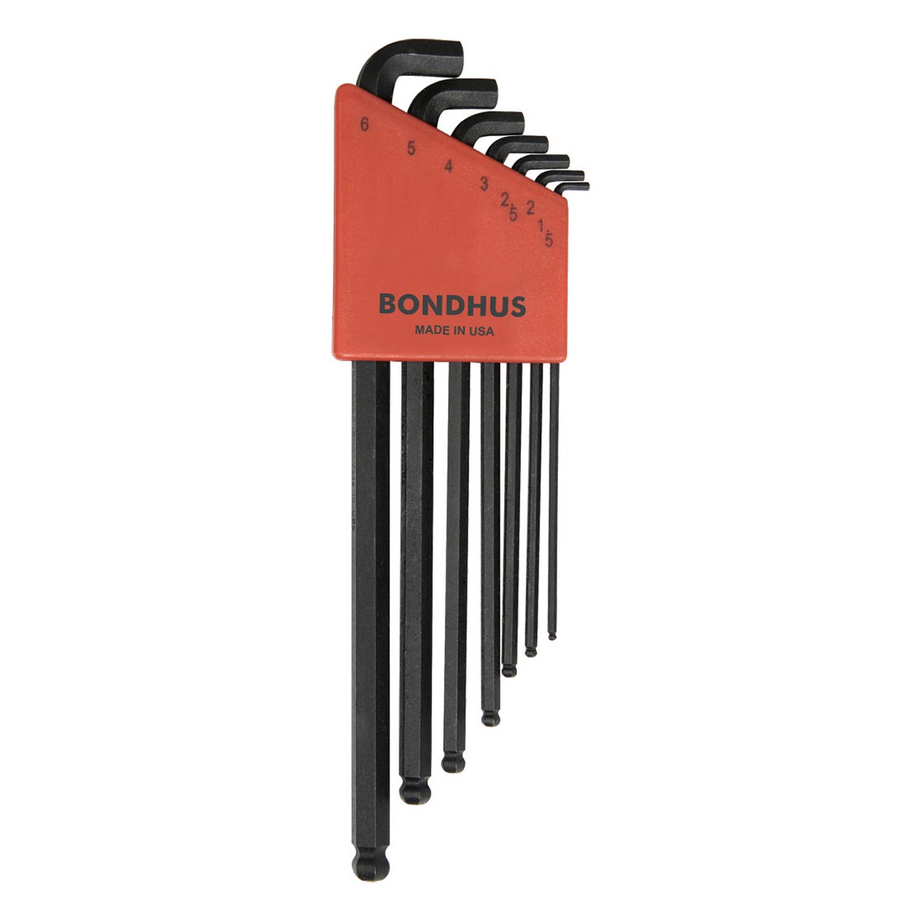 Bondhus Balldriver Stubby Metric Ball End HEX L-Keys: 1.5mm to 6mm (7 Piece)