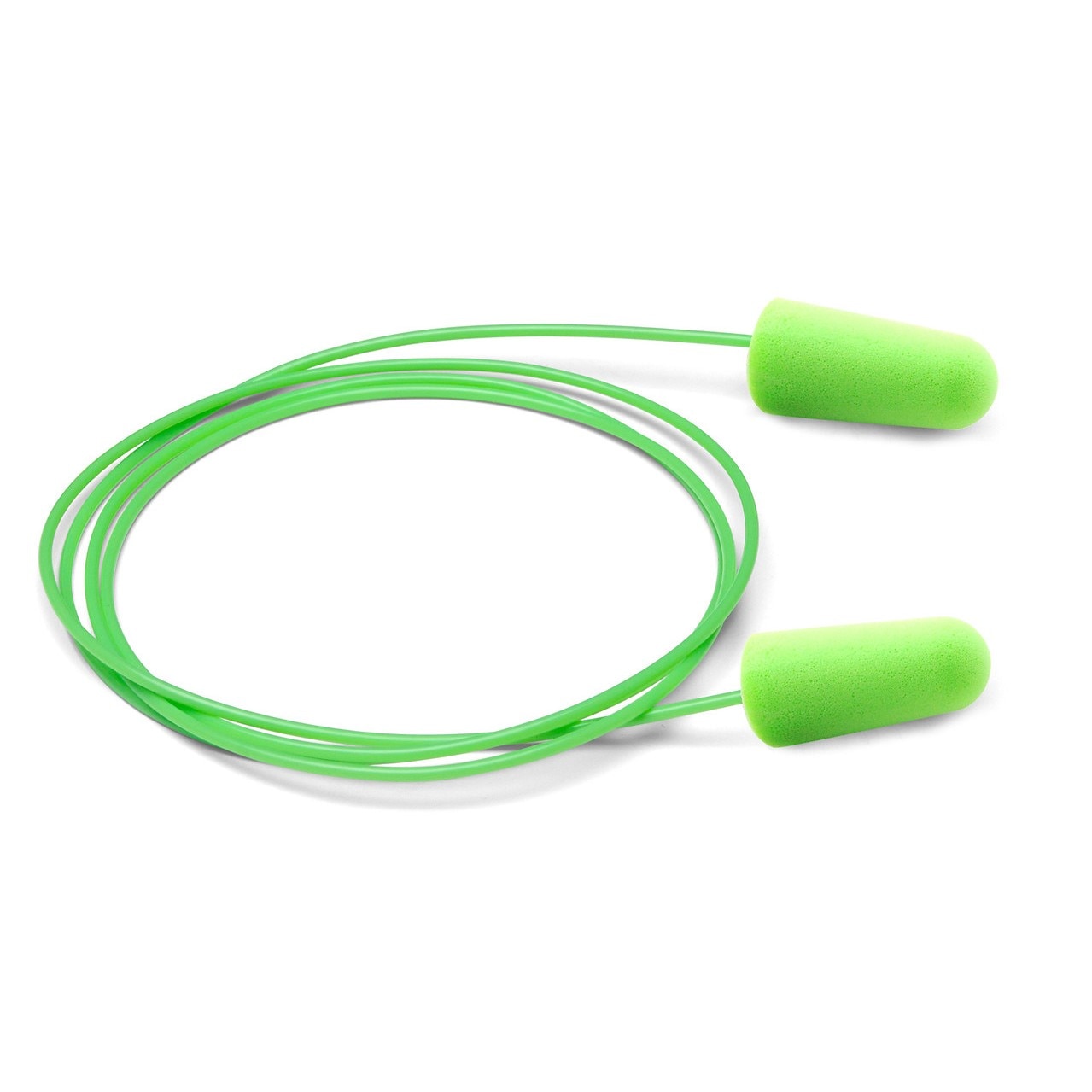 Moldex MOX6900 Earplug Pura-Fit Disposable Corded One Size Tapered Bright Green