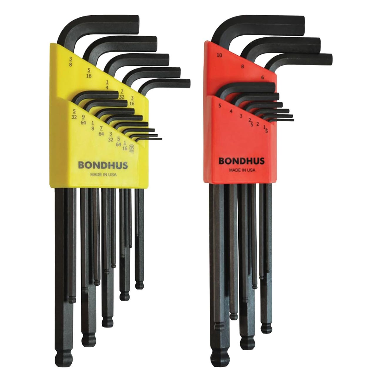 Bondhus Balldriver Metric/SAE Ball End HEX L-Keys Double Set (22 Piece)