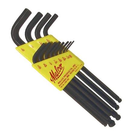 Malco W12 Hex Key Set 12-Inch 7PC Wrench for HVAC/R Systems Professional Grade