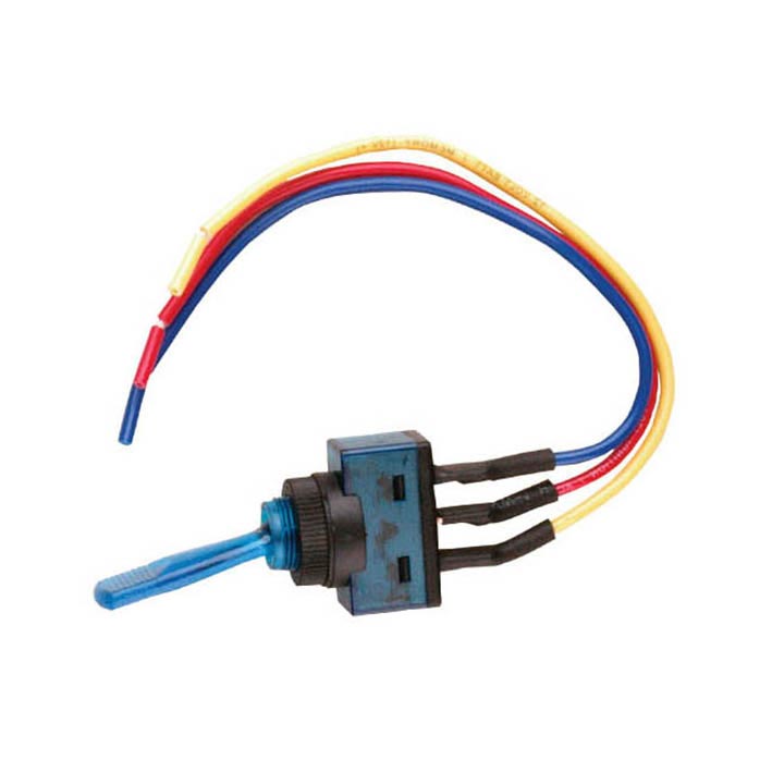 Nippon Blue Illuminated Toggle Switch with 6" Leads