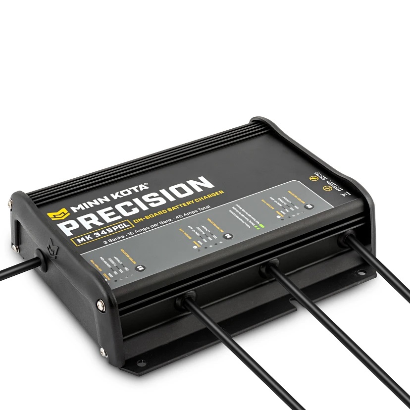 Minn Kota 1833454 MK345PCL Precision Charger 3 Bank 15 Amps